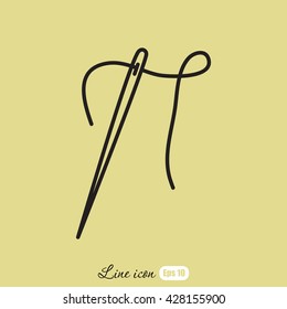 Line icon-  needle