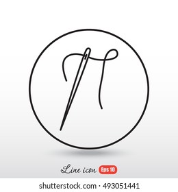 Line icon-  needle