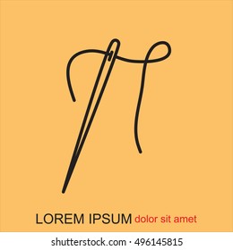 Line icon-  needle