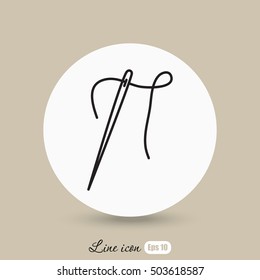 Line icon-  needle