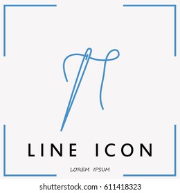 Line icon-  needle