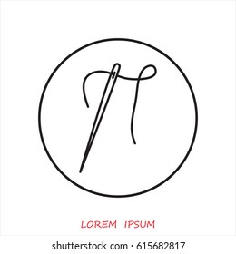 Line icon-  needle