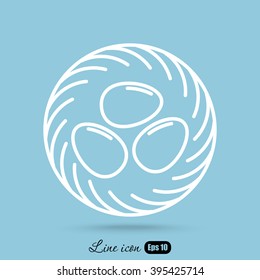 Line icon- nest