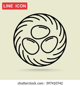Line icon- nest