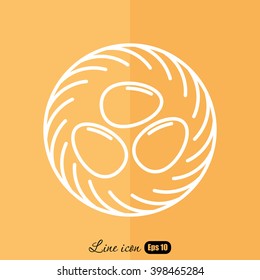 Line icon- nest