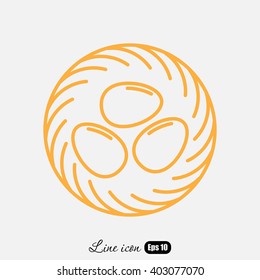 Line icon- nest