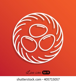 Line icon- nest