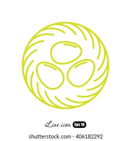 Line icon- nest
