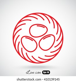 Line icon- nest