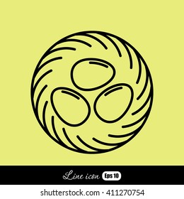 Line icon- nest