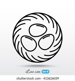 Line icon- nest