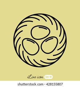 Line icon- nest