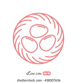 Line icon- nest