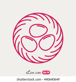 Line icon- nest