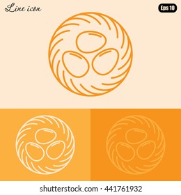 Line icon- nest