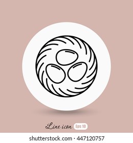 Line icon- nest