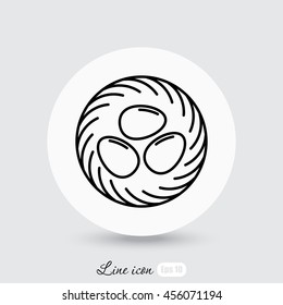 Line icon- nest