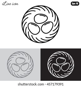Line icon- nest