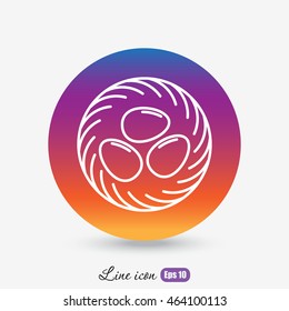 Line icon- nest