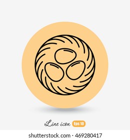 Line icon- nest