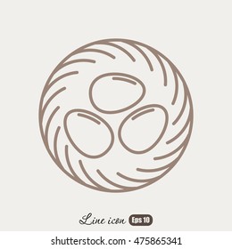 Line icon- nest