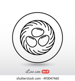 Line icon- nest