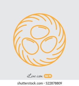 Line icon- nest
