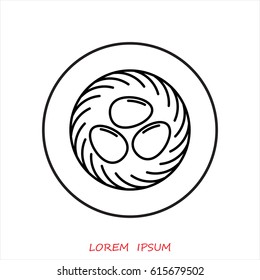 Line icon- nest
