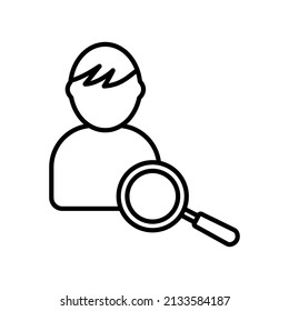 line icon networking find people