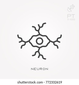 Line icon neuron