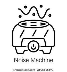 A line icon of noise machine 