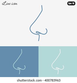 Line icon- nose