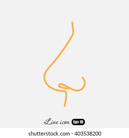 Line icon- nose