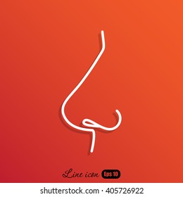 Line icon- nose