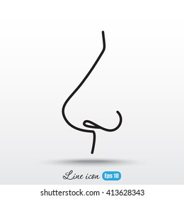 Line icon- nose