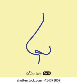 Line icon- nose
