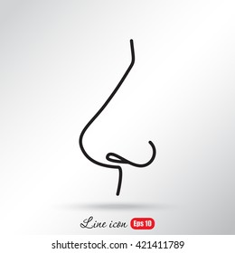 Line icon- nose