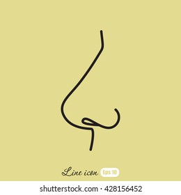 Line icon- nose