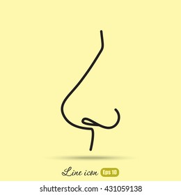 Line icon- nose