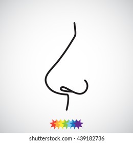 Line icon- nose