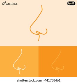 Line icon- nose