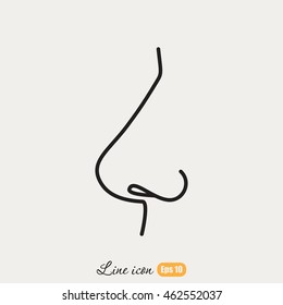 Line icon- nose