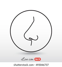 Line icon- nose