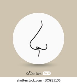 Line icon- nose