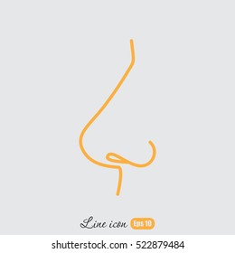 Line icon- nose