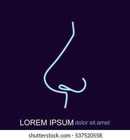 Line icon- nose