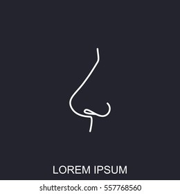 Line icon- nose
