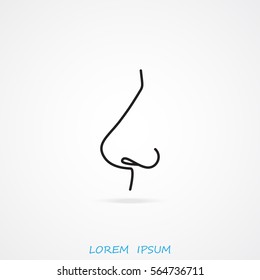 Line icon- nose