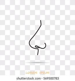 Line icon- nose