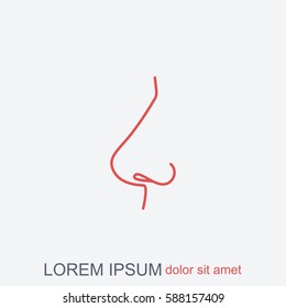 Line icon- nose